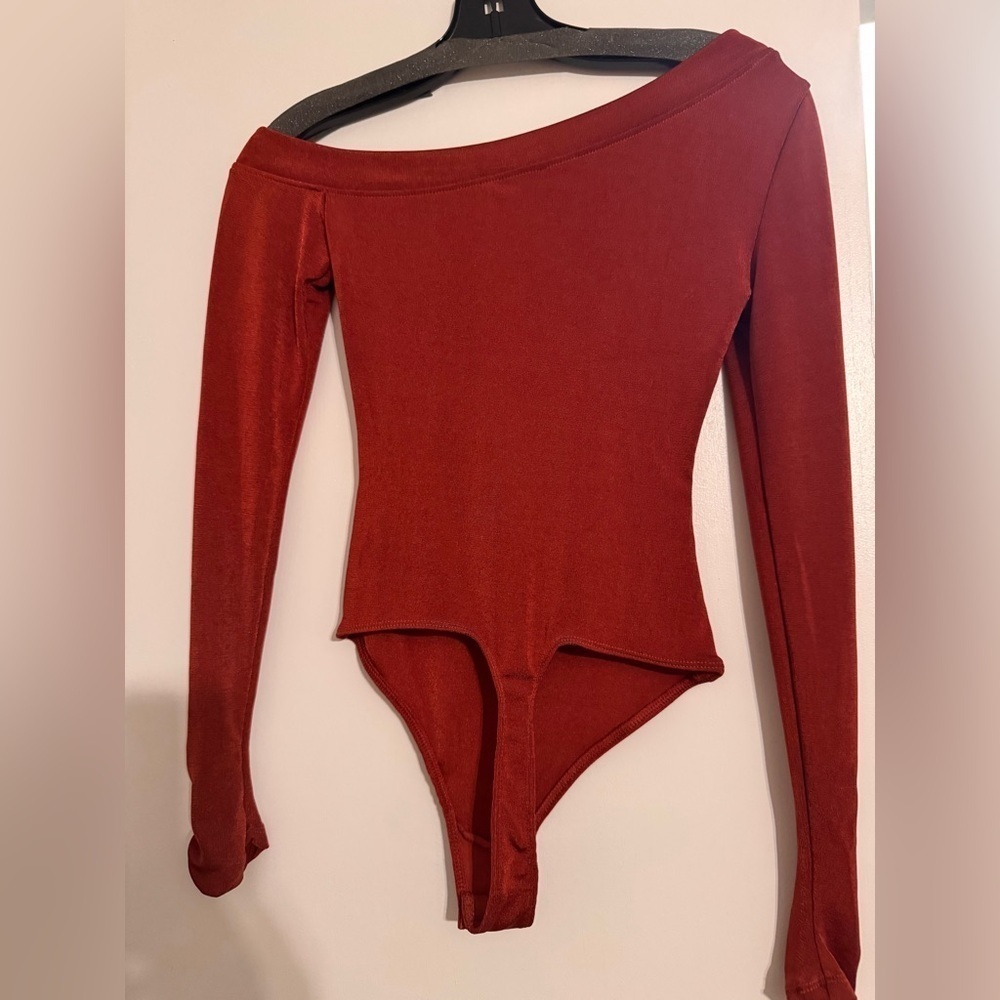 Free People Off shoulder That’s Hot Bodysuit. - Picture 9 of 13